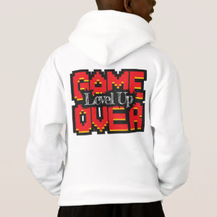 Camiseta Game Over, Level Up: Mundo de Jogos Retro Pixelado
