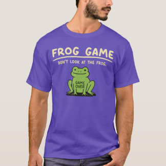 Camiseta Game Over Não Olhe Presentes de Sapo para Homens M