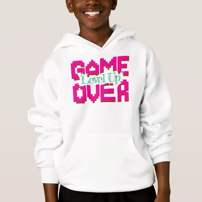 Camiseta Game Over, Revive Jogos Clássicos e Suba de Nível (Frente)