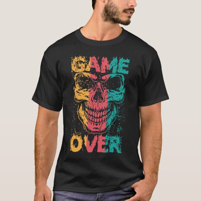 Camiseta Game Over Skull  (Frente)