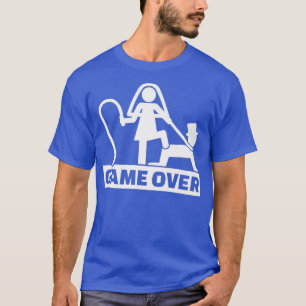 Camiseta Game Over Stag Party FunnyBride Groom800