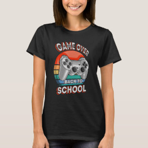 Camiseta Game Over Video Game Gamer Controller Voltar Ao Sc