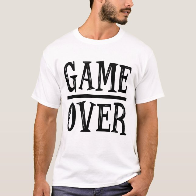 Camiseta Game Over Video Games (Frente)