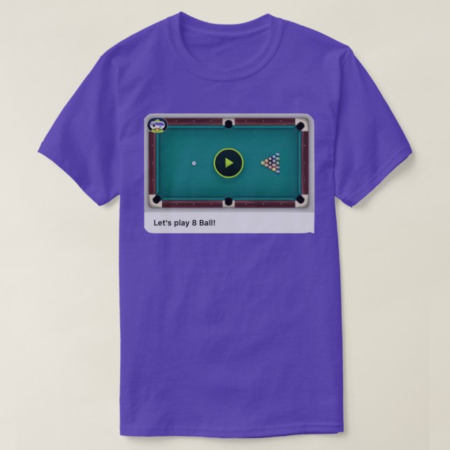 Camiseta Game Pigeon 8 Ball Pool Classic TShirt (Frente do Design)