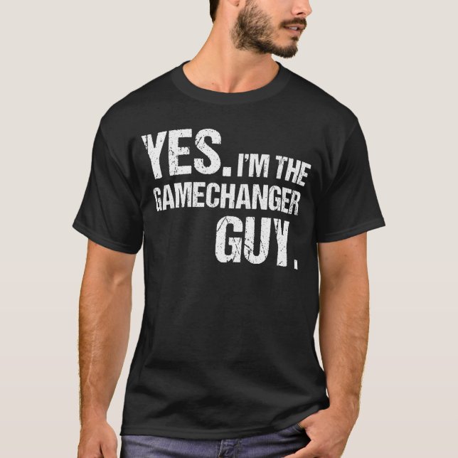 Camiseta Gamechanger Cara Bold Motivation Cote Engraçado (Frente)