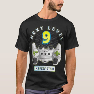 Camiseta Gamer 9.º Aniversário Próximo Nível 9 - Controlado