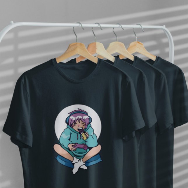 Camiseta Gamer Anime Girl (Criador carregado)