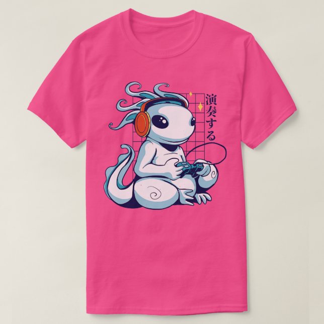 Camiseta Gamer Axolotl (Frente do Design)
