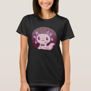 Camiseta Gamer Axolotl Fish Retro Videos games Pixelart Liz