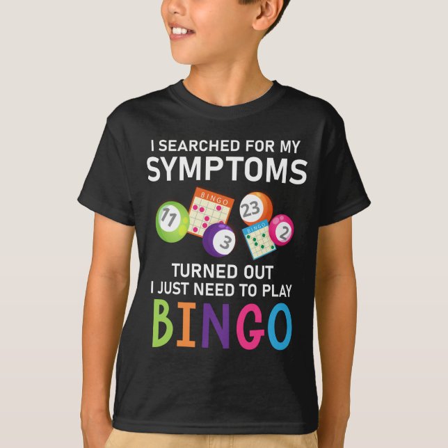 Camiseta Gamer Bingo Bingo Engraçado (Frente)