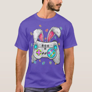 Camiseta Gamer Bo do Controlador de Jogos do Bunny para Jog