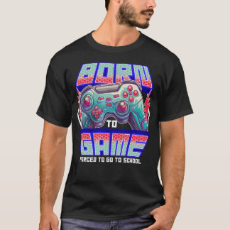 Camiseta Gamer Boys ns Jogos Divertidos Nascido Para