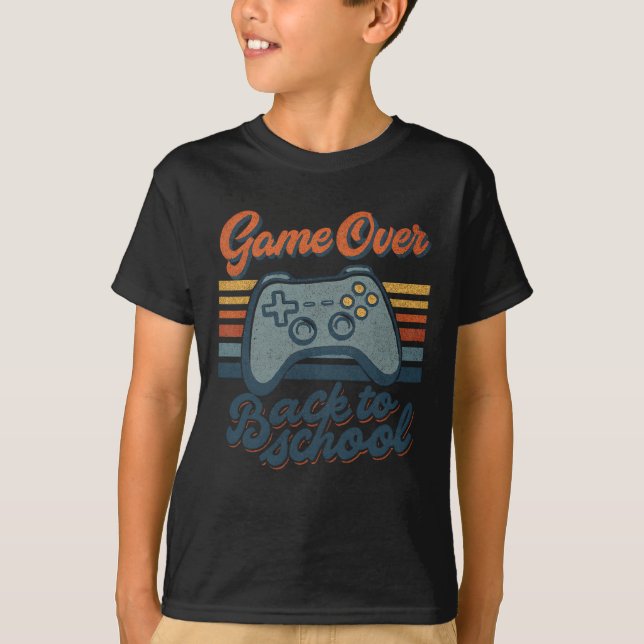 Camiseta Gamer Ck To School Kids Teachers Game Over Ck To S (Frente)