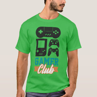 Camiseta Gamer Club Video Game Player Gamers Gaming Gifts r