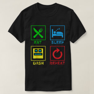 Camiseta Gamer Comer Dormir Dash Repetir, Vida de