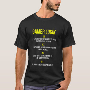 Camiseta Gamer Console Vídeo Game Player Gamer Logic