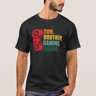 Camiseta Gamer Controller Gaming Son Brother tocando Sarca