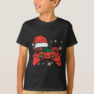 Camiseta Gamer Controller Xmas Boys Jovens Meninos Me Joven