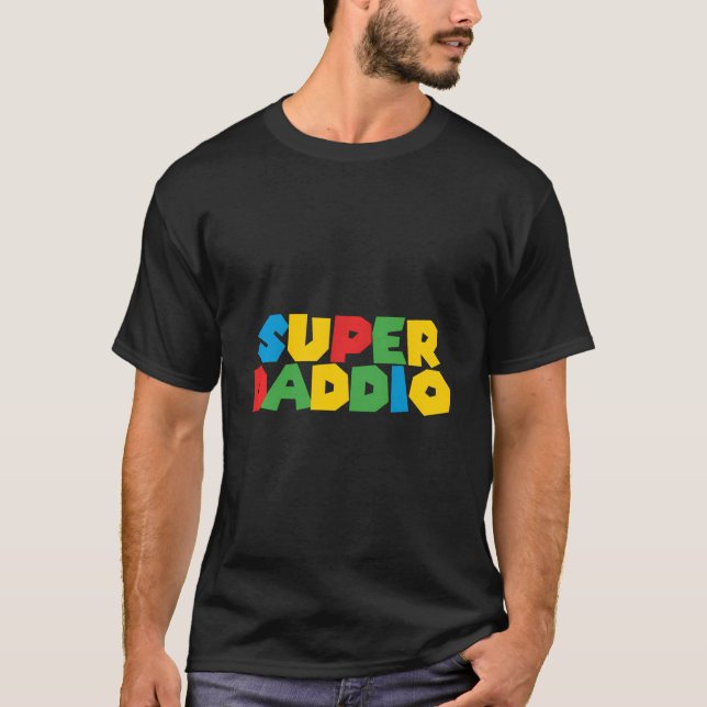Camiseta Gamer Daddio Funny Super Pai Engraçado Aniversário (Frente)