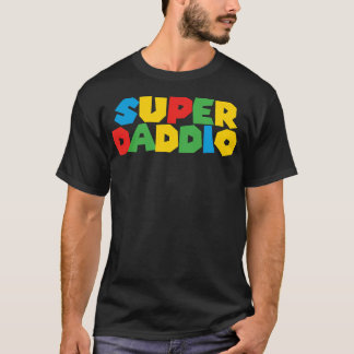 Camiseta Gamer Daddio Funny Super Pai Pais Engraçados Do Wi