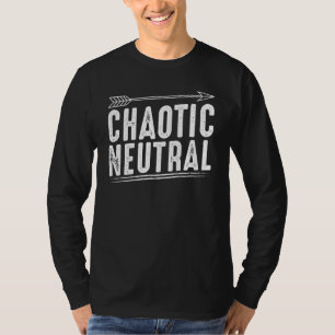 Camiseta Gamer De Alinhamento Neutro Chaótico Rpg Dungeon C