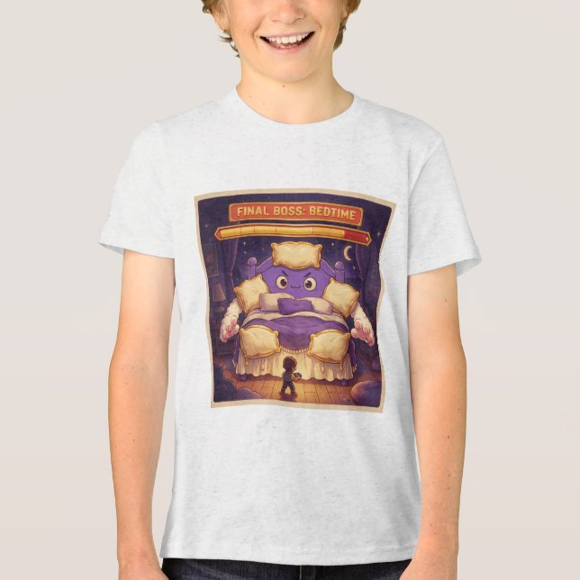 Camiseta Gamer de Chefe Final Retro (Frente)
