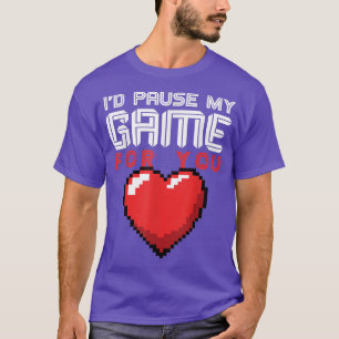 Camiseta Gamer de Dia de os namorados para jogos de vídeo p