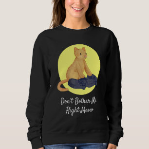 Camiseta Gamer de jogos de gatos Não me incomode direito