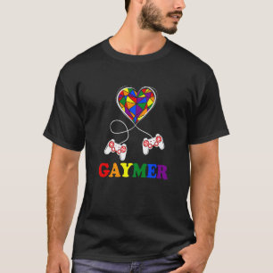 Camiseta Gamer De Jogos Do Orgulho gay Rainbow Gamer Lgbtq
