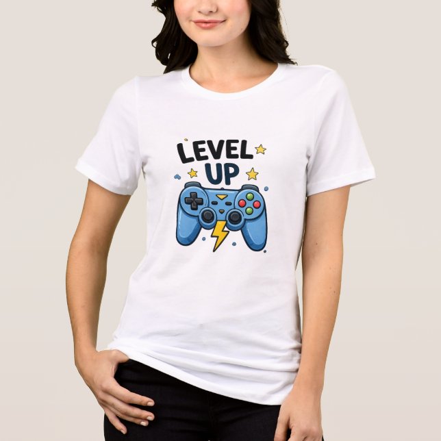 Camiseta Gamer de Nível Avançado (Frente)