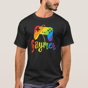 Camiseta Gamer de Orgulho gay Mês para Gaymer Lgbtq