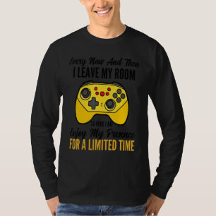 Camiseta Gamer De Vez Em Quando Deixo Meu Quarto Jogando 2