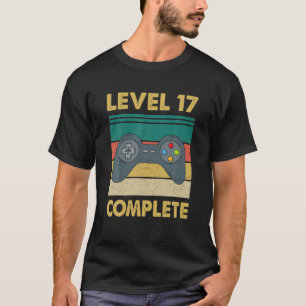 Camiseta Gamer De Vídeo Completo Do Nível 17 - 17º Anive De