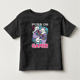Camiseta Gamer Design - Purr On Gamer Joystick Art
