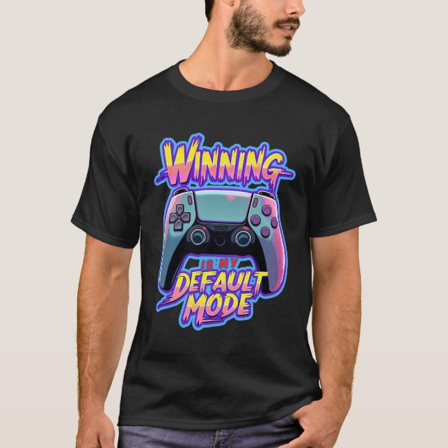 Camiseta Gamer Design: Winning Mode (Frente)