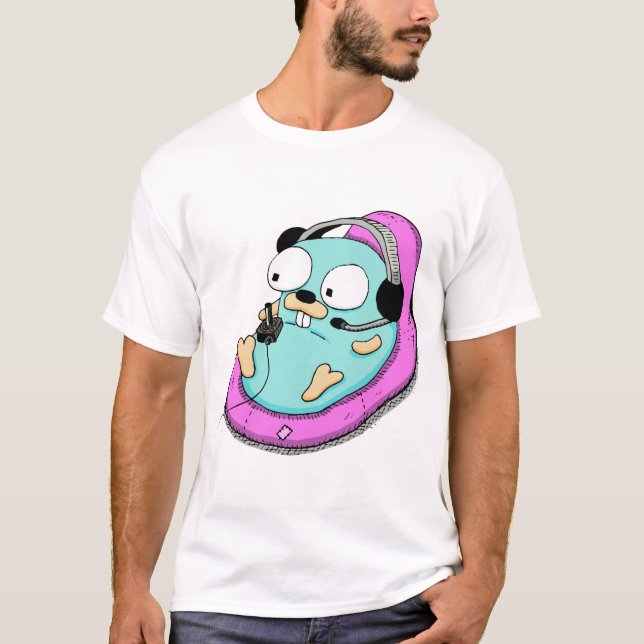 Camiseta Gamer do Gopher (Frente)