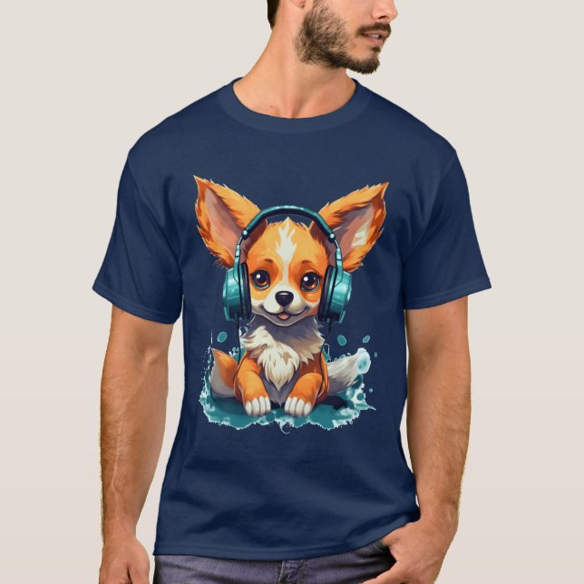 Camiseta Gamer Dog Shiba Inu Gaming Playing Video Games gir (Frente)