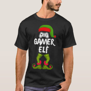 Camiseta Gamer Elf , Family Christmas Matching Funny Pajama