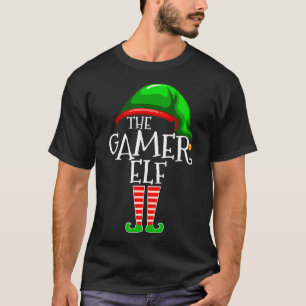 Camiseta Gamer Elf Family Matching Group Christmas Video Ga