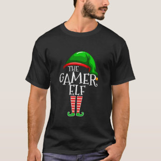 Camiseta Gamer Elf Family Matching Group Natal Gift Vid
