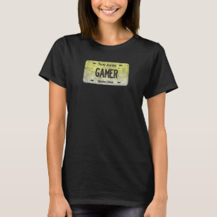 Camiseta Gamer Funny Nj State Vanity Licity Plate