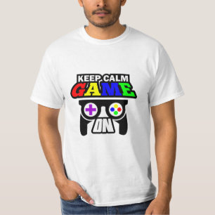 Camiseta Gamer Gift Mantém O Jogo Calmo