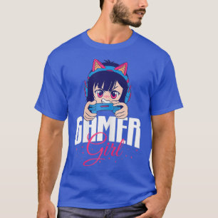 Camiseta Gamer Girl Anime Manga Player Gaming Girl