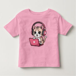Camiseta Gamer Girl Cat Gaming Cute