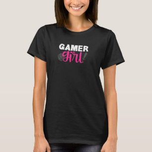 Camiseta Gamer Girl D20 Dungeon Searching Dragon Fighting G