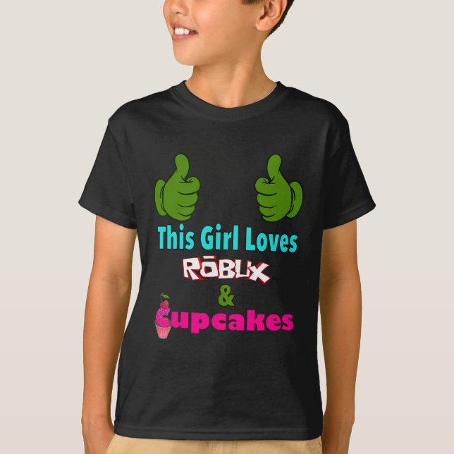 Camiseta Gamer Girl Design Saying This Girl Loves Robux And (Frente)