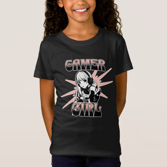 Camiseta Gamer Girl | Jogos (Frente)