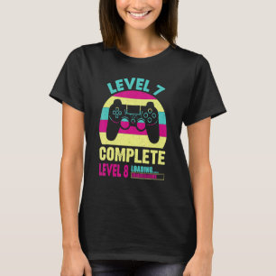 Camiseta Gamer Girl Level 7 Completa 7 Anniver De Casamento
