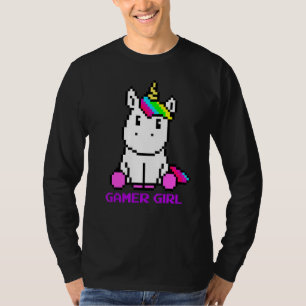 Camiseta Gamer Girl Para Jogo De Unicórnio Custa Para Lov