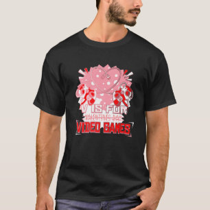 Camiseta Gamer Girl V É Para Video games Tee